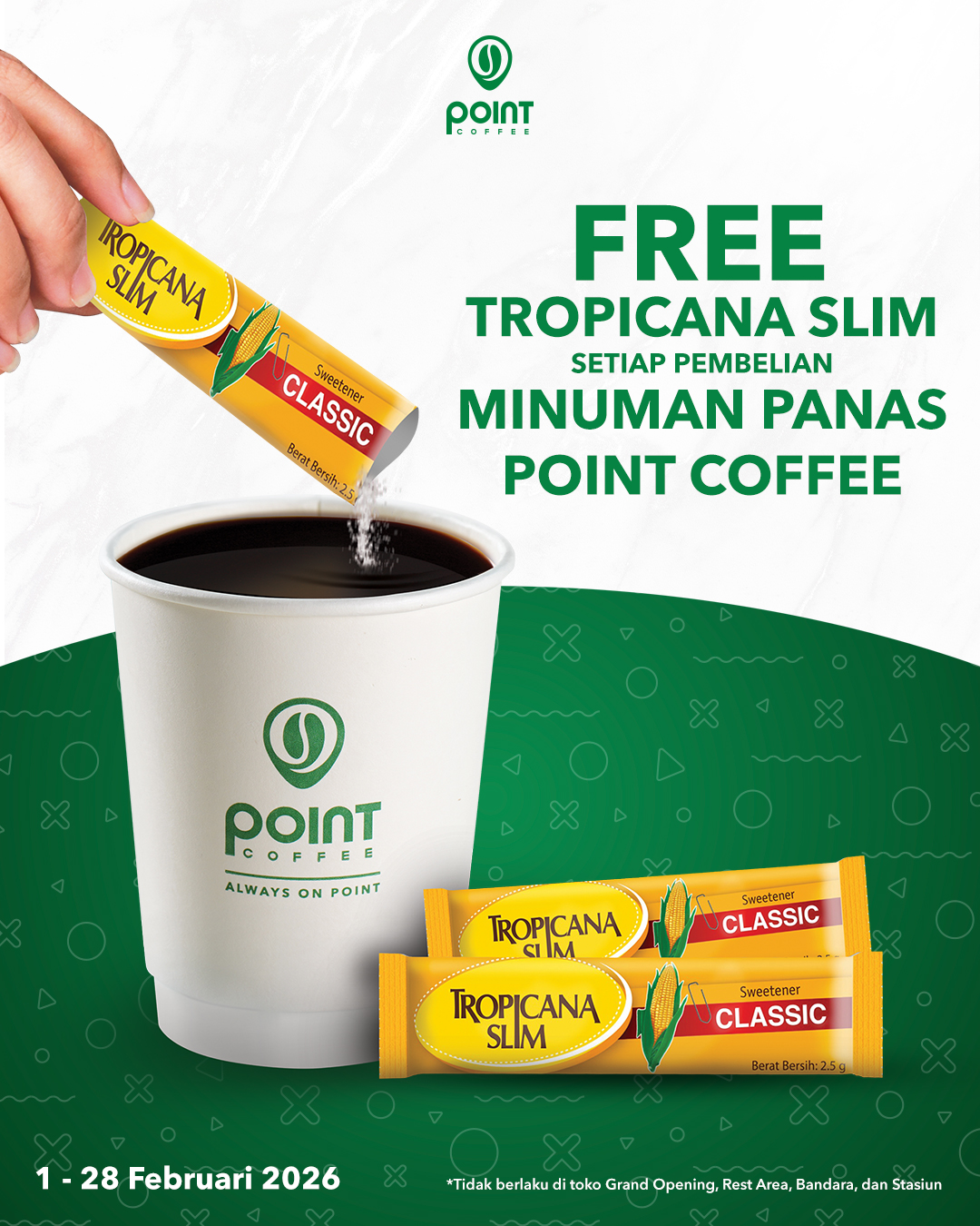 Promo Point Coffee x Tropicana Slim